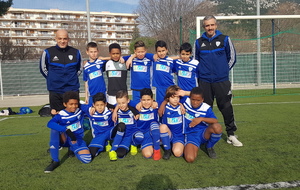 Victoire des U11 (2) avec leurs nouveaux maillots