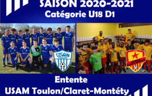 U18 D1: Entente USAM Toulon / Claret-Montéty