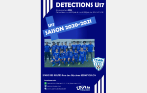 Détections U17 Saison 2020-2021