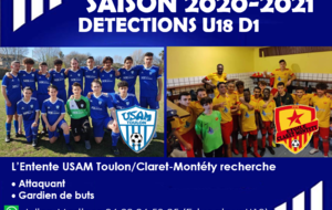 Détections U18 Saison 2020-2021