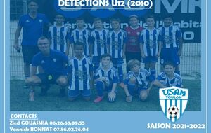 DETECTION U12 SAISON 2021-2022