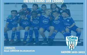 DETECTION U13 SAISON 2021-2022