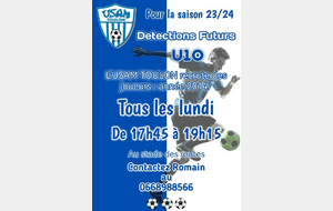 Détection U10 - 2023/2024