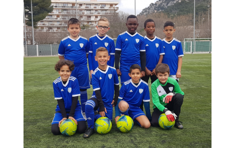 Les U10 Excellence avant le match contre l'US Pradet