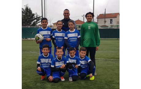Les U10 Pré-Excellence avant le match contre l'US Ollioules