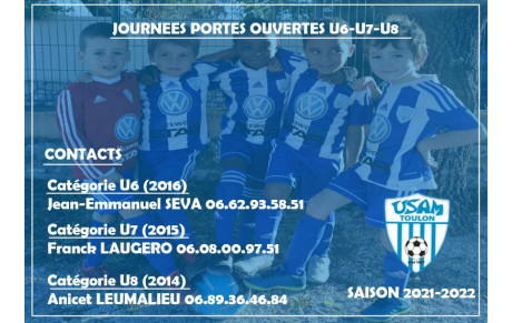 U6-U7-U8: JOURNEES PORTES OUVERTES