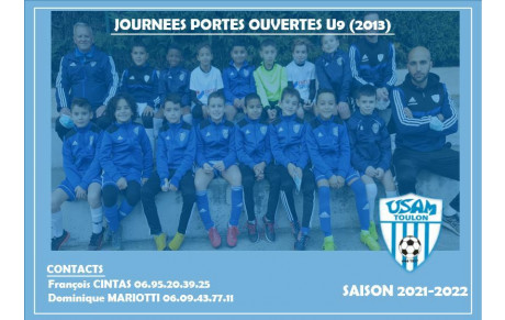 U9: JOURNEES PORTES OUVERTES