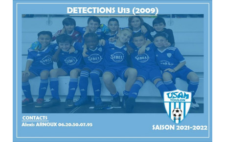 DETECTION U13 SAISON 2021-2022