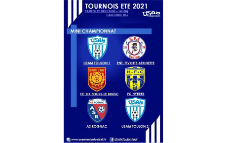 TOURNOI ESTIVAL 2021 U16