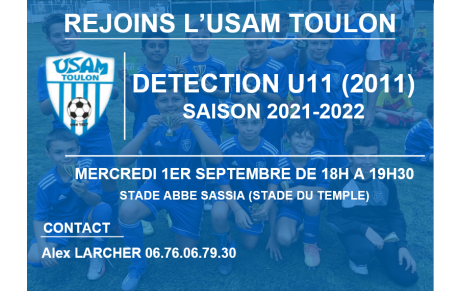 Détection U11 (Génération 2011)