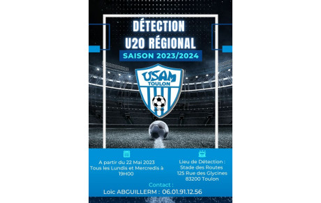 Détection U20R - Saison 2023/204